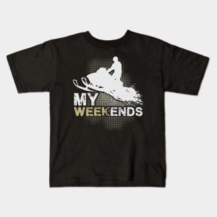 Snowmobile Weekend Kids T-Shirt